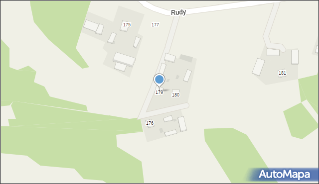 Zakrzówek-Wieś, Zakrzówek-Wieś, 179, mapa Zakrzówek-Wieś