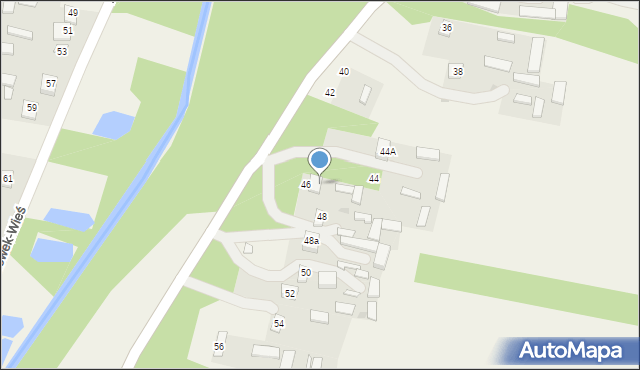 Zakrzówek-Wieś, Zakrzówek-Wieś, 46A, mapa Zakrzówek-Wieś