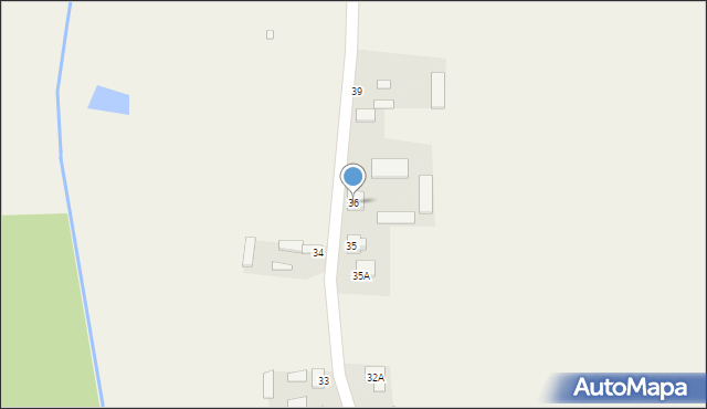 Zakrzówek-Wieś, Zakrzówek-Wieś, 36, mapa Zakrzówek-Wieś