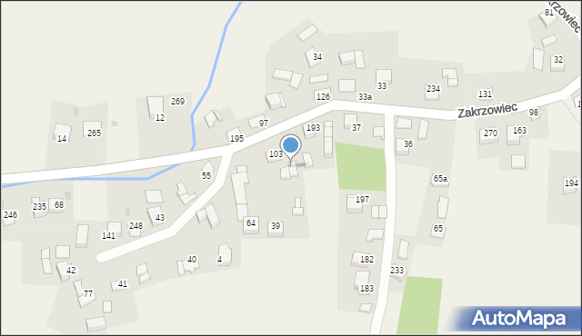 Zakrzowiec, Zakrzowiec, 103A, mapa Zakrzowiec