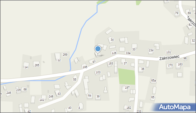 Zakrzowiec, Zakrzowiec, 126a, mapa Zakrzowiec