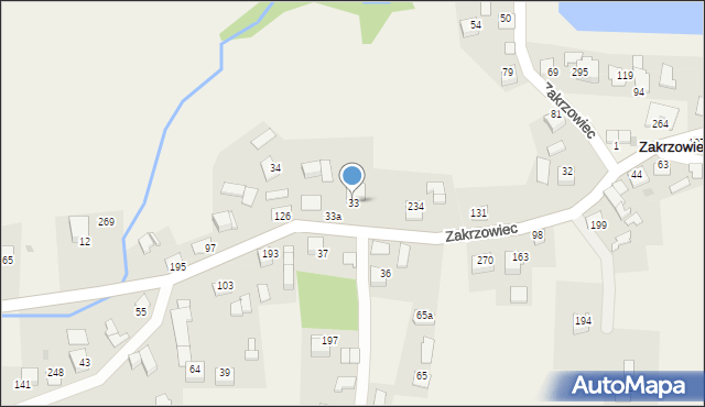 Zakrzowiec, Zakrzowiec, 33, mapa Zakrzowiec
