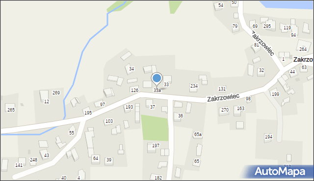 Zakrzowiec, Zakrzowiec, 33a, mapa Zakrzowiec