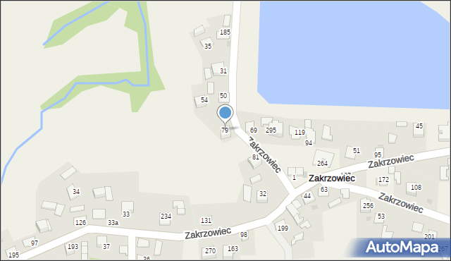 Zakrzowiec, Zakrzowiec, 79, mapa Zakrzowiec