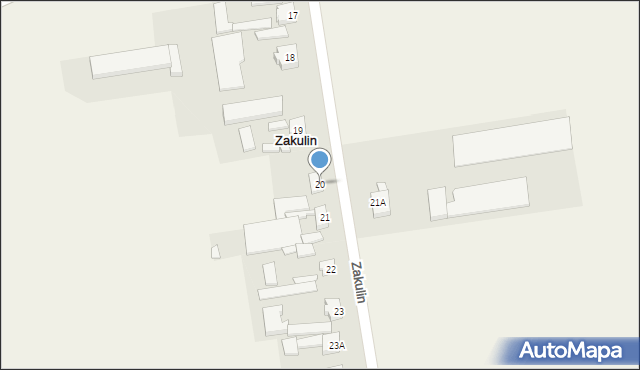 Zakulin, Zakulin, 20, mapa Zakulin