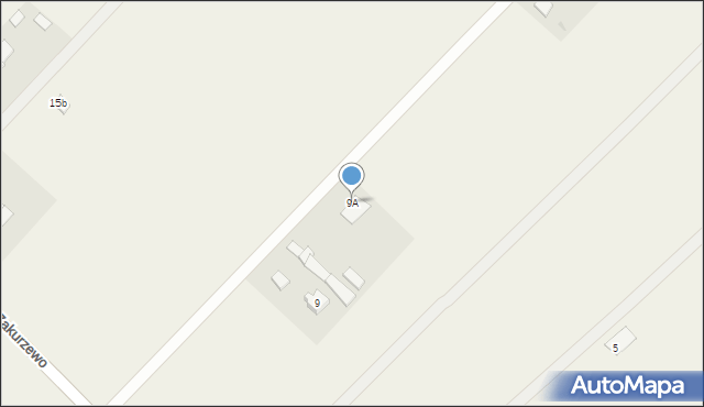 Zakurzewo, Zakurzewo, 9A, mapa Zakurzewo