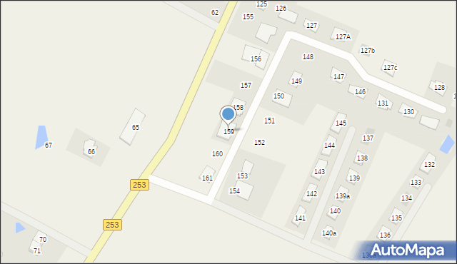 Załachowo, Załachowo, 159, mapa Załachowo