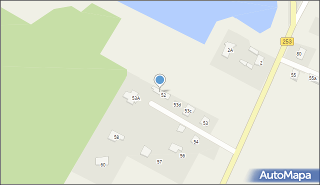 Załachowo, Załachowo, 53b, mapa Załachowo