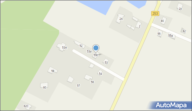 Załachowo, Załachowo, 53c, mapa Załachowo