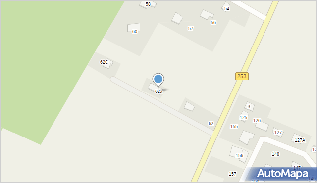 Załachowo, Załachowo, 62a, mapa Załachowo