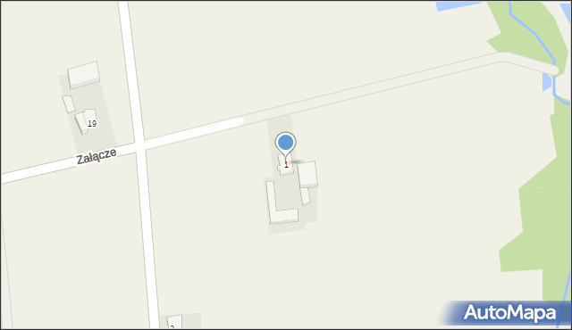 Załącze, Załącze, 1, mapa Załącze