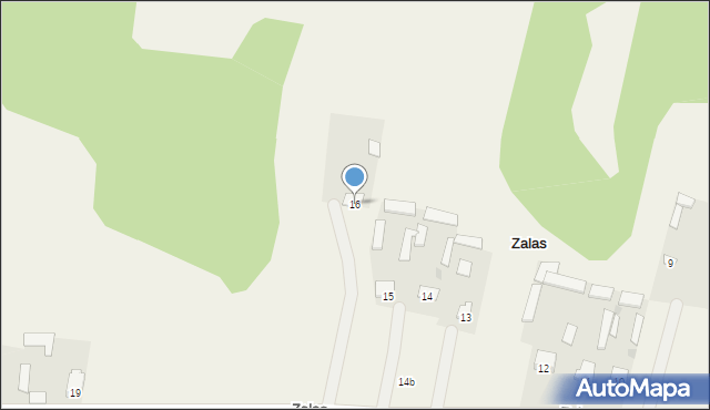Zalas, Zalas, 16, mapa Zalas