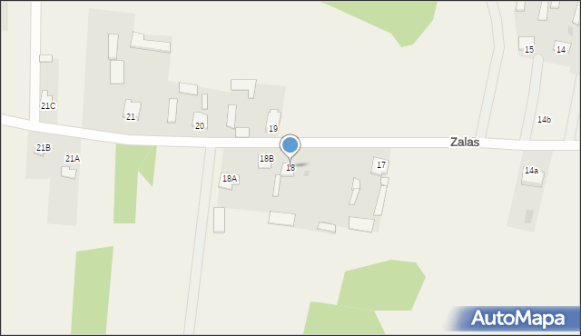 Zalas, Zalas, 18, mapa Zalas