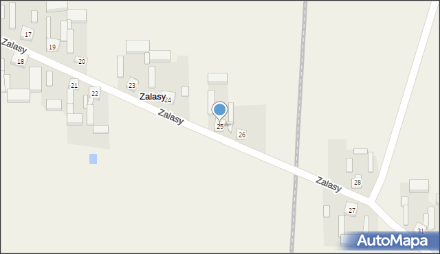 Zalasy, Zalasy, 25, mapa Zalasy