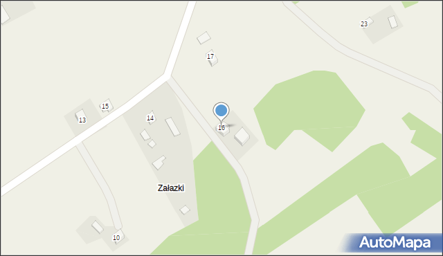 Załazek, Załazek, 16, mapa Załazek