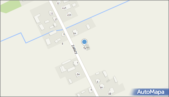 Załazy, Załazy, 7a, mapa Załazy