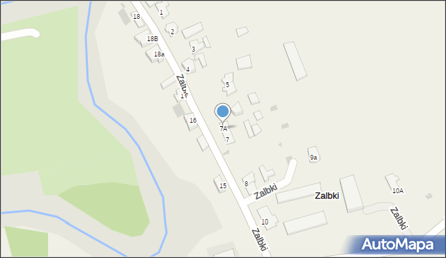 Zalbki, Zalbki, 7A, mapa Zalbki