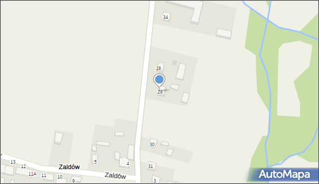 Zaldów, Zaldów, 29, mapa Zaldów