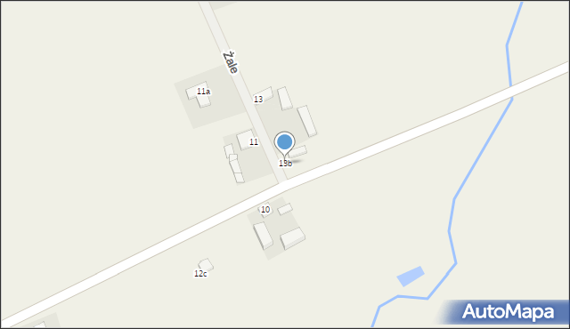 Żale, Żale, 13b, mapa Żale