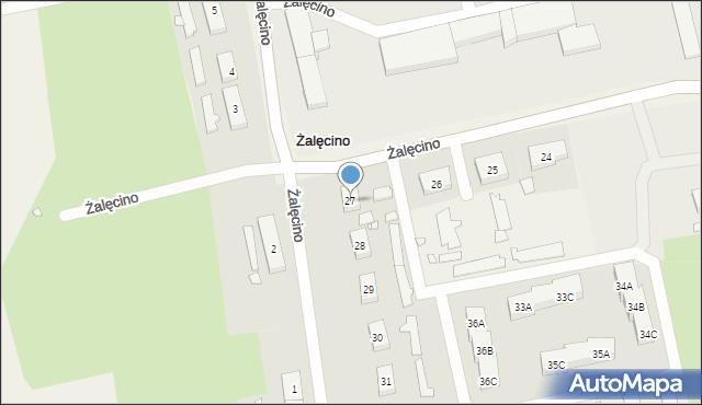 Żalęcino, Żalęcino, 27, mapa Żalęcino