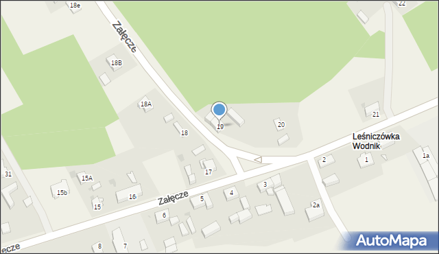 Załęcze, Załęcze, 19, mapa Załęcze