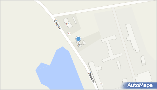 Załęcze, Załęcze, 10, mapa Załęcze