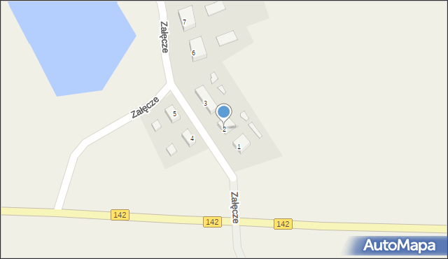 Załęcze, Załęcze, 2, mapa Załęcze