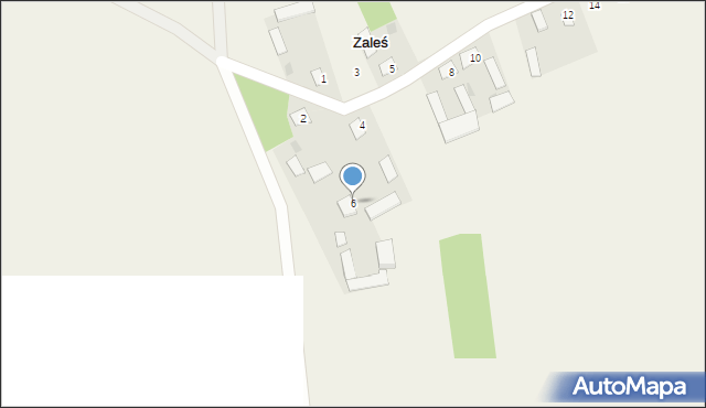 Zaleś, Zaleś, 6, mapa Zaleś