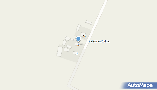 Zalesice, Zalesice, 79, mapa Zalesice