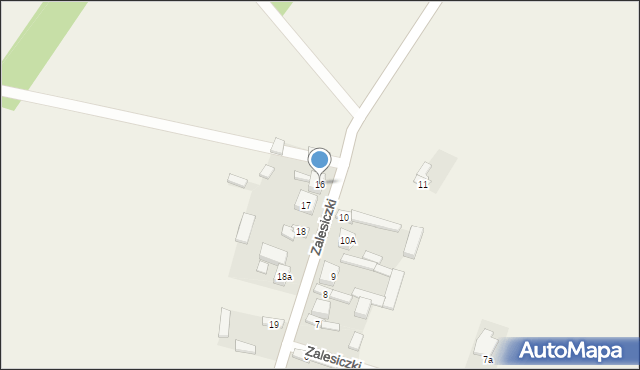 Zalesiczki, Zalesiczki, 16, mapa Zalesiczki