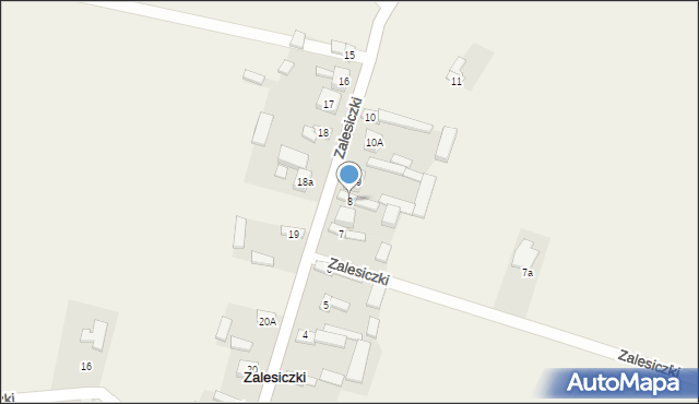 Zalesiczki, Zalesiczki, 8, mapa Zalesiczki