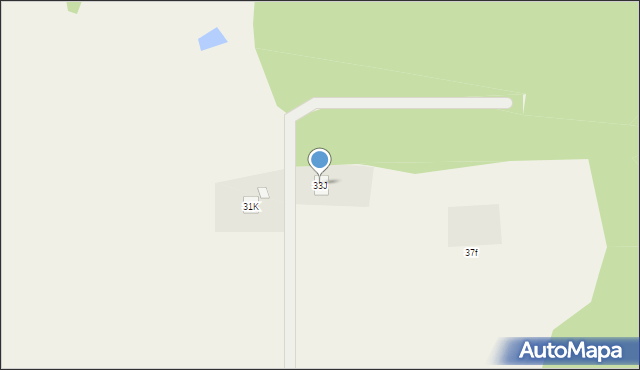 Zalesie, Zalesie, 33J, mapa Zalesie