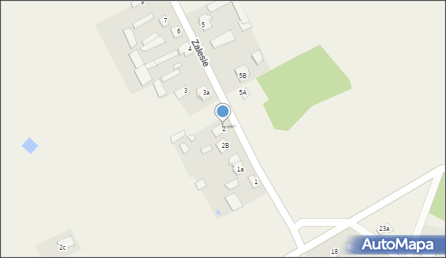 Zalesie, Zalesie, 2, mapa Zalesie