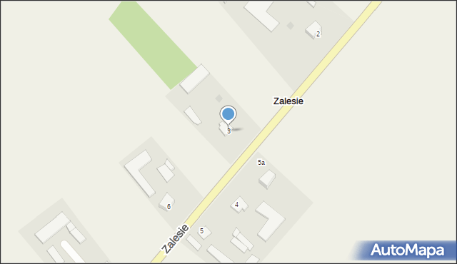 Zalesie, Zalesie, 3, mapa Zalesie