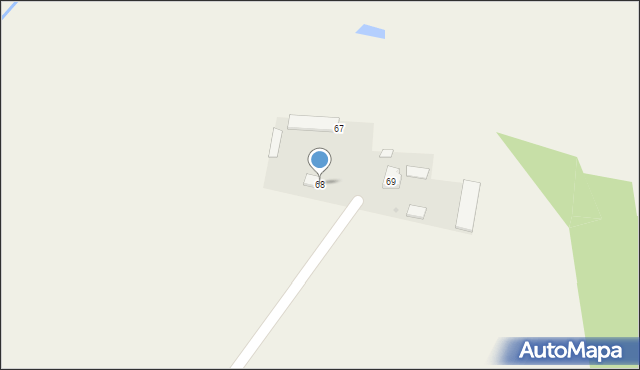 Zalesie, Zalesie, 68, mapa Zalesie