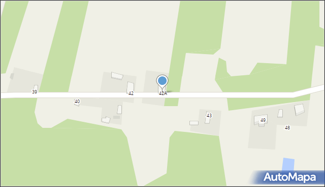 Zalesie, Zalesie, 42A, mapa Zalesie