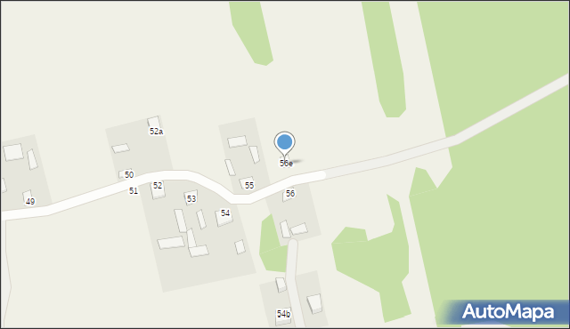 Zalesie, Zalesie, 56e, mapa Zalesie