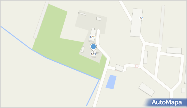 Zalesie, Zalesie, 62/1, mapa Zalesie