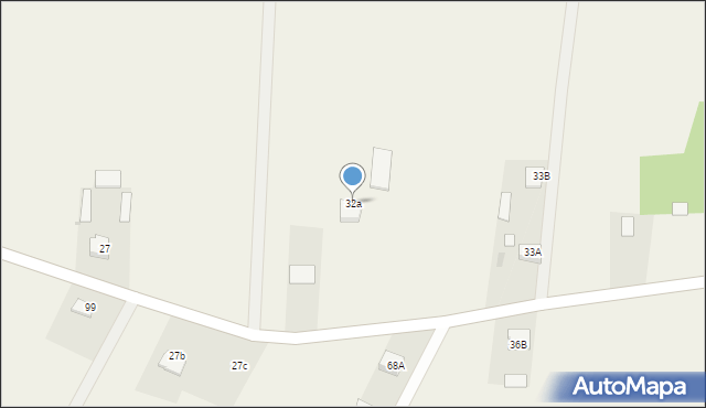 Zalesie, Zalesie, 32a, mapa Zalesie