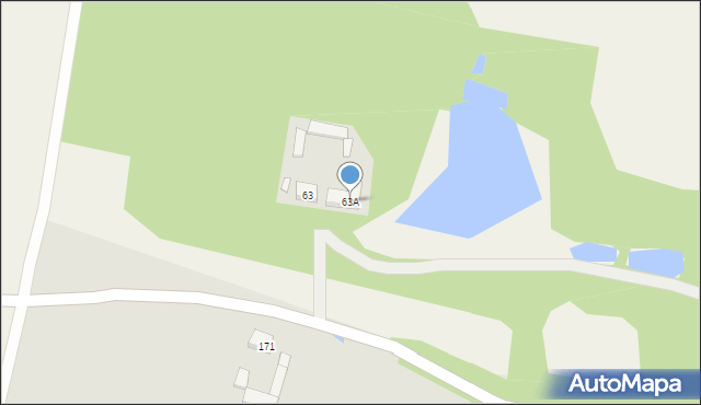 Zalesie, Zalesie, 63A, mapa Zalesie