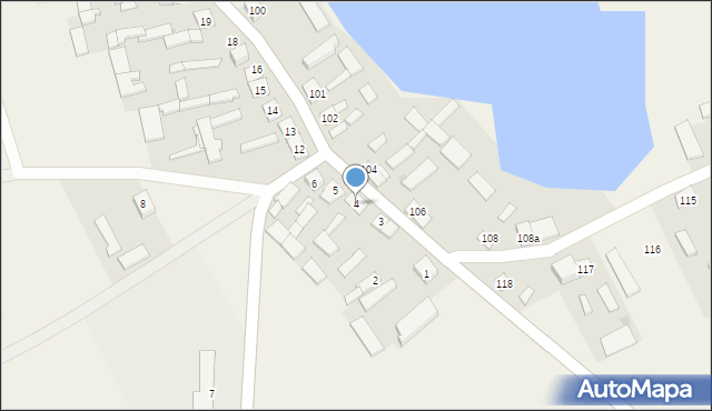 Zalesie, Zalesie, 4, mapa Zalesie