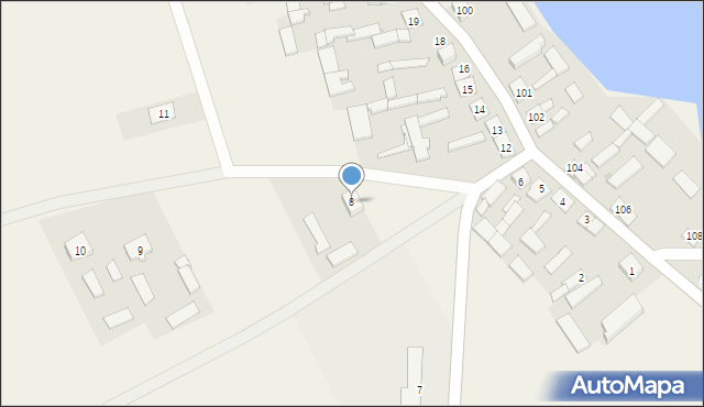 Zalesie, Zalesie, 8, mapa Zalesie