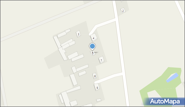 Zalesie, Zalesie, 5, mapa Zalesie