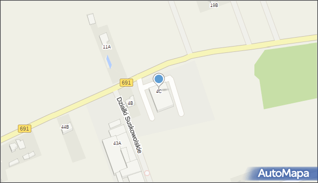 Zalesie, Zalesie, 4C, mapa Zalesie