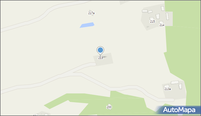 Zalesie, Zalesie, 213, mapa Zalesie