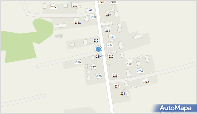 Zalesie, Zalesie, 230, mapa Zalesie