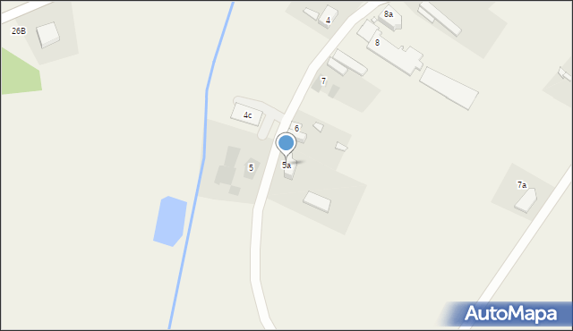 Zalesie, Zalesie, 5a, mapa Zalesie
