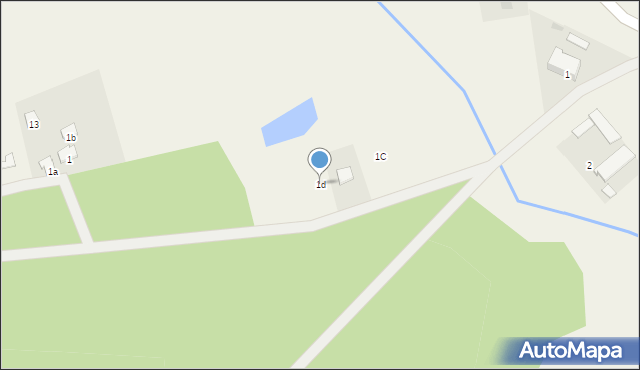 Zalesie, Zalesie, 1d, mapa Zalesie