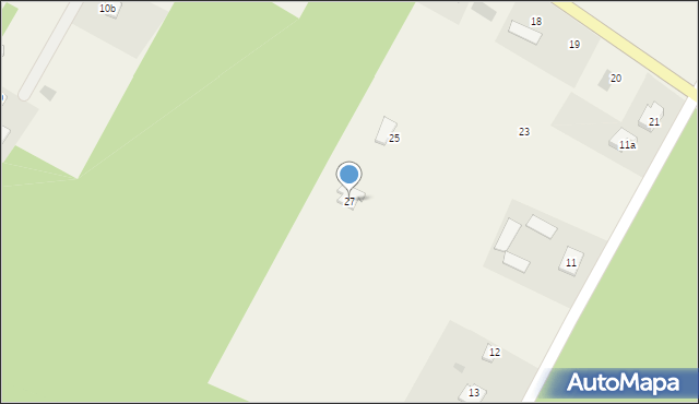 Zalesie Borowe, Zalesie Borowe, 27, mapa Zalesie Borowe
