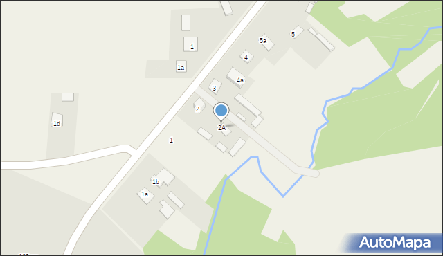Zalesie-Kolonia, Zalesie-Kolonia, 2A, mapa Zalesie-Kolonia